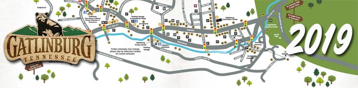 Gatlinburg TN Trolley Map