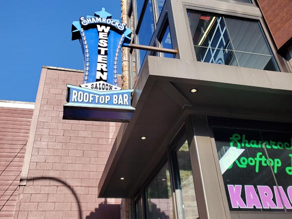 The Shamrock Lounge Rooftop Bar in Downtown Gatlinburg